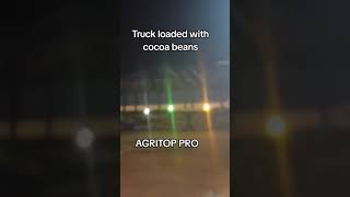 Truck loaded with cocoa beans  AGRITOP PRO [upl. by Atteynot254]