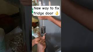 New way to fix fridge door refrigerator creativeideas [upl. by Aserehs]