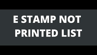 E STAMP NOT PRINTED HOW TO TAKE PRINT SOLUTION 1 [upl. by Karney]