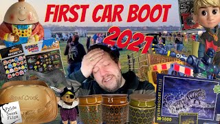 Car Boot Sale  UK Reselling  FIRST of 2021  Buying to Sell on Ebay  Fylde Coast Flips Reseller [upl. by Gentes]