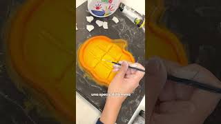 Dipingiamo la Tic Tac Toe Board a forma di zucca 🎃 diy airdryclay craftideas art [upl. by Harim]