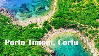 Porto Timoni Beach Afionas Corfu  One of the best beaches in Corfu [upl. by Edlun418]