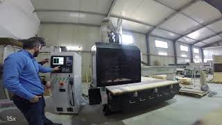 Router CNC 2030 Pro ATC  cu magazie de scule [upl. by Nilloc301]