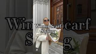 How to styling a winter scarf outfitinspo outfitideas scarf wintercoat fw24 winterfashion [upl. by Devol]