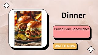 Pulled Pork Sandwiches A Hearty and Easy Family Dinner [upl. by Wertz]