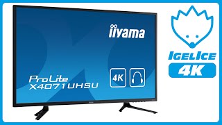 iiyama ProLite X4071UHSUB1 4K 40 Zoll Monitor  Unboxing amp Kurzreview [upl. by Shirlie]