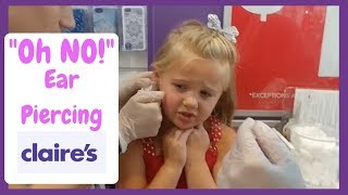 Ellas Ear Piercing at Claires [upl. by Ainitsirk]