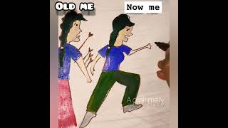 Old me vs Now me❤️😍 drawing art deepart shorts artwork viral [upl. by Fabiola658]