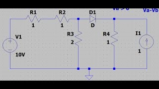 Electronic circuit 6  Diode  Thevenin  Equation  Load current  conduction [upl. by Moishe582]