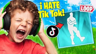 Trolling ANGRY Kid with NEW Rushin Around TikTok Emote [upl. by Procora]