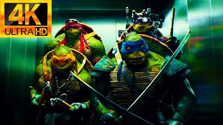 Teenage Mutant Ninja Turtles 2014  Elevator Beatbox Scene 4K HDR [upl. by Kafka77]