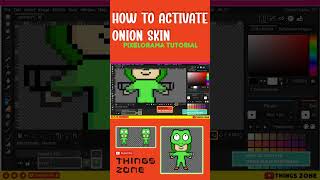 Pixelorama TutorialHow to activate Onion Skin Cómo activar Piel de CebollaPixel Art Tips [upl. by Inahc]