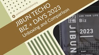 Jibun Techo Biz 2023 and Days 2023 Unboxing and Comparison [upl. by Liew]