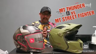 Cuci Mata di Stor Helmet  MT Thunder Vs MT Street Fighter [upl. by Lledrac]