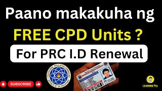 How to Earn Free CPD Units [upl. by Piers]