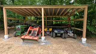 Building A 12x24 Lean To For Housing Toys [upl. by Eelnayr128]