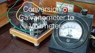 Conversion of Galvanometer to Voltmeter [upl. by Eldorado]