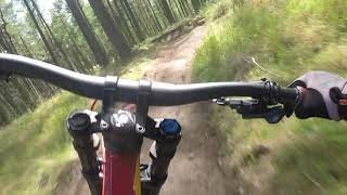 One old guy and 3 middle aged guys ride Downhill MTB at Ben Cathros Mountain Bike Track [upl. by Cynera]