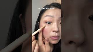 How to do the Korean Aegyo Sal Makeup Trend 👀 kbeauty koreanmakeup makeuptutorial monolids [upl. by Mark]