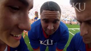 Cheering a KU Football game GoPro video [upl. by Norramic752]