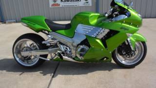 2009 Kawasaki ZX14 With 330 Fat Rear Tire Overview and Review [upl. by Duwe]