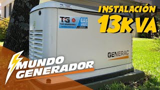 ▶INSTALACIÓN de un GENERADOR GENERAC 13kva  MundoGenerador⚡ [upl. by Iow]