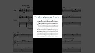 The Green Leaves of Summer Short flute and guitar [upl. by Dorkas751]