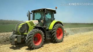 Claas Arion 530 aratura con fuorisolco CMA [upl. by Gunzburg]