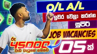 Best Job vacancy 2024 Sinhala  AL OL ඉවර වෙලා කරන්න සුපිරි job vacancies 05 ක් [upl. by Sesylu]