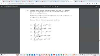 Actuarial SOA Exam P Sample Question 321 Solution [upl. by Marcelline]