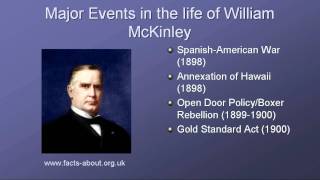 President William Mckinley Biography [upl. by Kerwinn32]