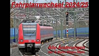 Änderungen zum Fahrplanwechsel 202425 bei der SBahn RheinMain ￼ [upl. by Miles]