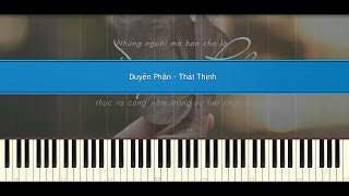 Duyên phận  Thái Thịnh Piano Tutorial [upl. by Sanburn]