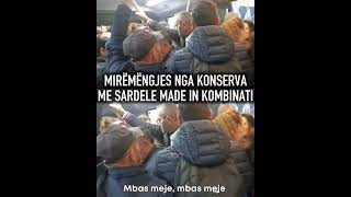 Mëngjes me shi autobusi i Kombinatit shtyp qytetarët e Tiranës si sardele në kuti konservash 🐟 [upl. by Orling465]