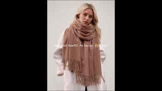 New Wool Scarfwoolscarf woolfabric warmscarf winterfashion2024 [upl. by Goodrow]