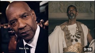 DENZEL WASHINGTON ADMITS HE KISSED A MAN IN NEW MOVIE GLADIATOR 11 😭 [upl. by Cailly]