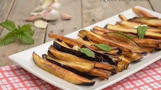 Melanzane fritte aceto e menta  Ricetta Calabrese  Ricette che Passione [upl. by Nnaillek]