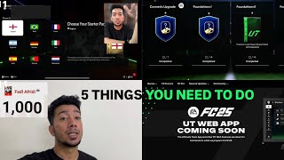 EA FC 25 WEB APP  5 things to kick start your UT Journey [upl. by Phia]