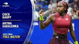 Coco Gauff vs Aryna Sabalenka Full Match  2023 US Open Final [upl. by Dougie516]