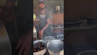 Traditional Wood Fire Cooked Breakfast at Arawaks Rest Stop in Jamaica 🌴🔥 shorts [upl. by Augustus]