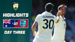 Australia v West Indies 202324  First Test  Day 3 [upl. by Annauqaj]