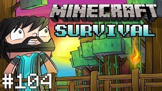 Minecraft  Survival  Part 104  The Coloriffic Hallway [upl. by Alket80]