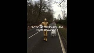 3CPO on his own at the Windlesham Pram Race [upl. by Ocker]