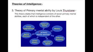 Theory of Primary mental abilities by Louis Thurstone [upl. by Noraj333]