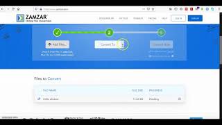 Prepare MP3 File with ZAMZAR Online Converter [upl. by Elsy]