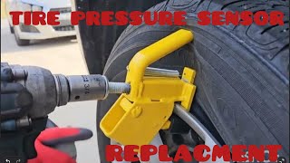 Tire pressure sensor replacementHOW TO REPLACE TPMS YOURSELF [upl. by Marriott826]