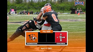 Football  12 Georgetown College vs 5 Concordia University Ann Arbor  41721 [upl. by Ilatan341]