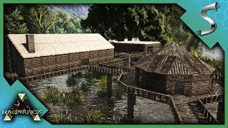 BUILDING A SWAMP VILLAGE  Ark RAGNAROK DLC Gameplay S3E76 [upl. by Sunda370]