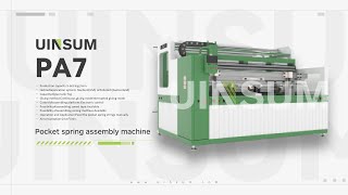 Mattress Pocket Spring Assembly Machinehigh speed 140PCSmin2024 [upl. by Islehc]