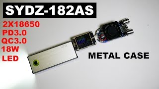 SYDZ182AS Лучший KIT повербанк на 2х18650 QC30  PD30  18W  The best power bank for 2x18650 [upl. by Flodur]